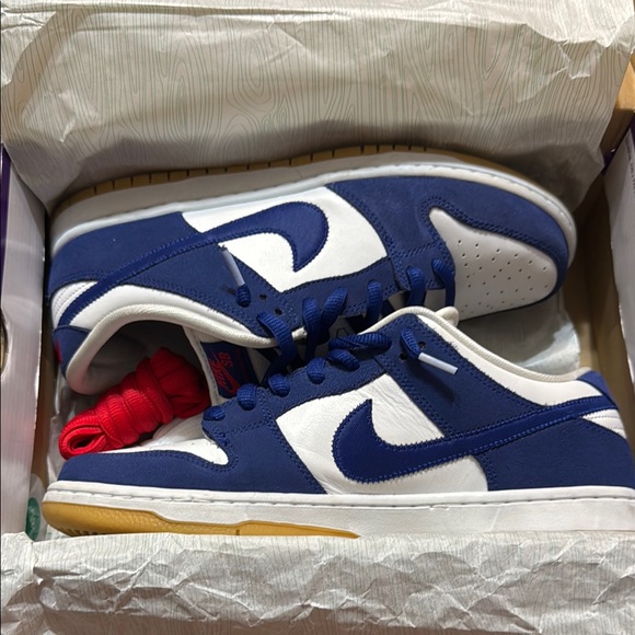 Nike Blue and White Sneakers